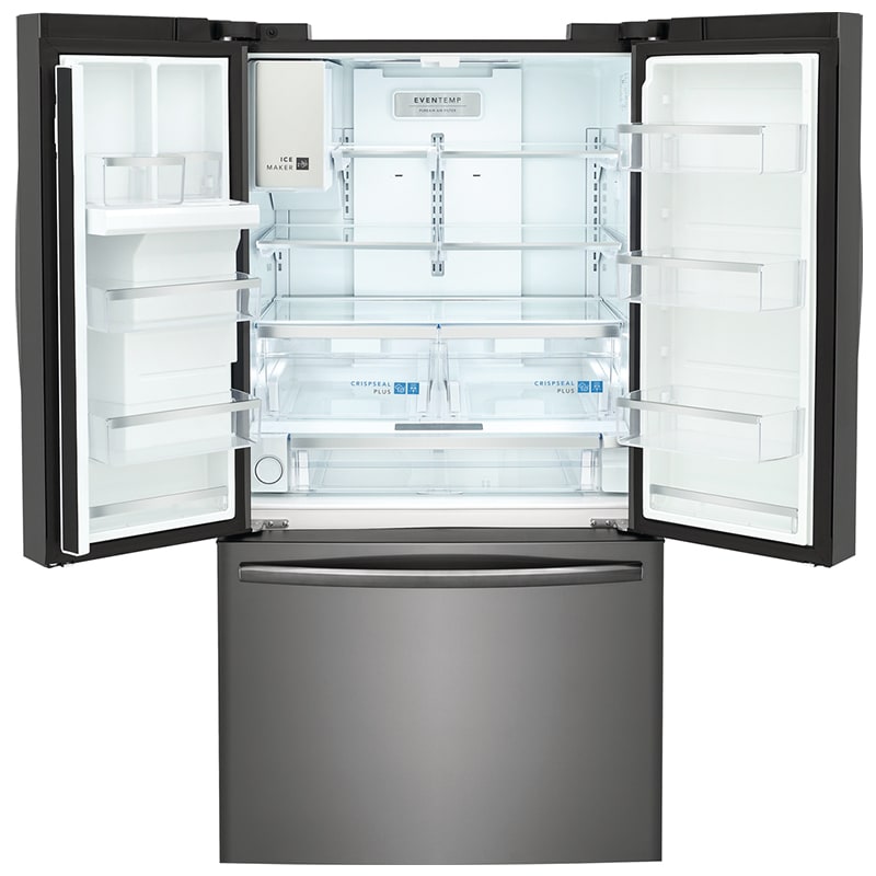 Frigidaire Gallery 36 in. 27.8 cu. ft. French Door Refrigerator with Ice & Water Dispenser - Smudge-Proof Black SS, Smudge-Proof Black SS, hires