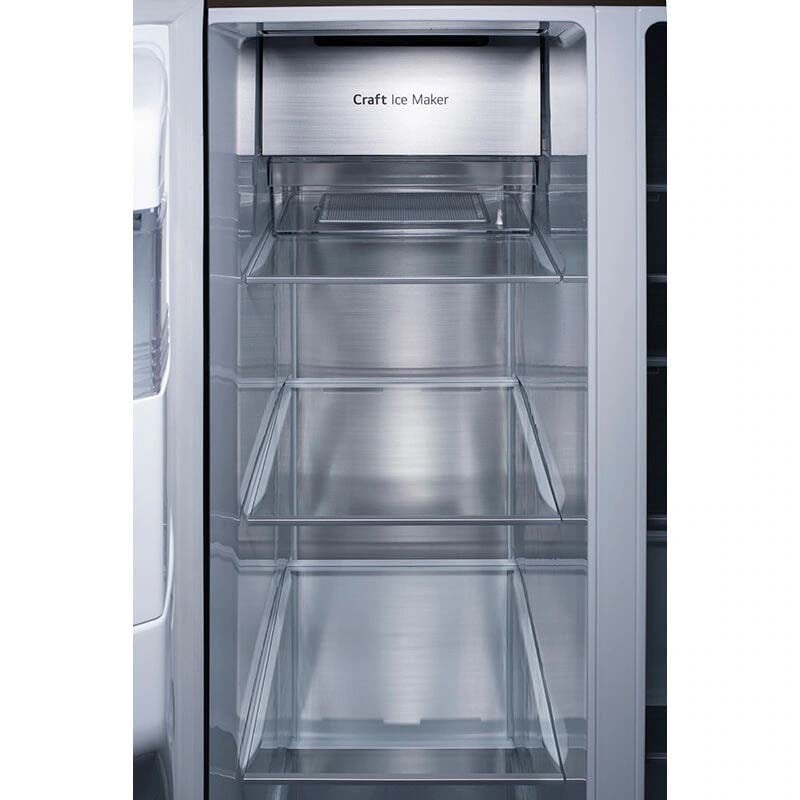 LG InstaView36 in. 27.1 cu. ft. Smart Side by Side Refrigerator with Ice & Water Dispenser - PrintProof Stainless Steel, PrintProof Stainless Steel, hires