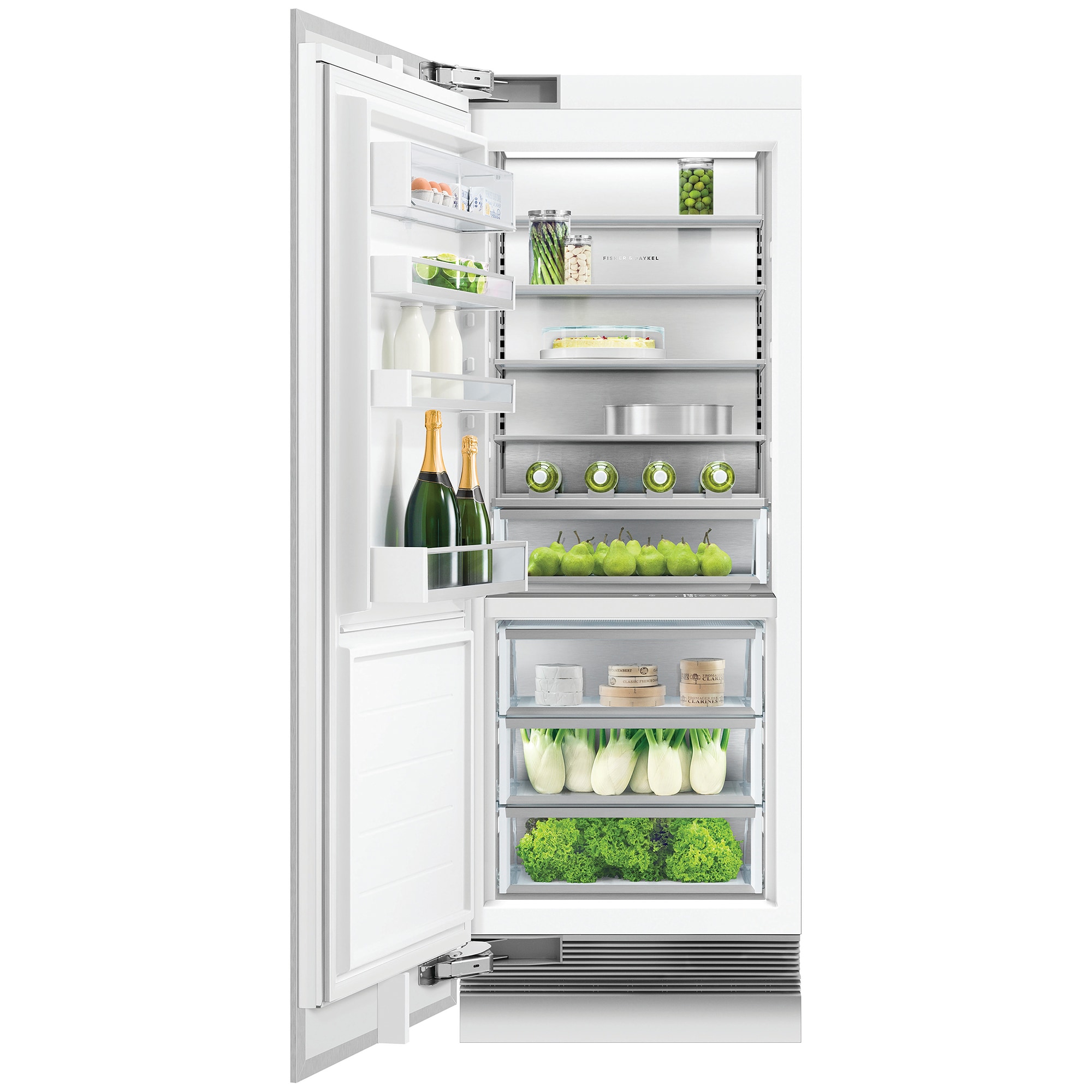 Fisher & Paykel Series 11 30 in. Built-In 16.3 cu. ft. Counter Depth Freezerless Refrigerator Left Hinged - Custom Panel Ready, , hires