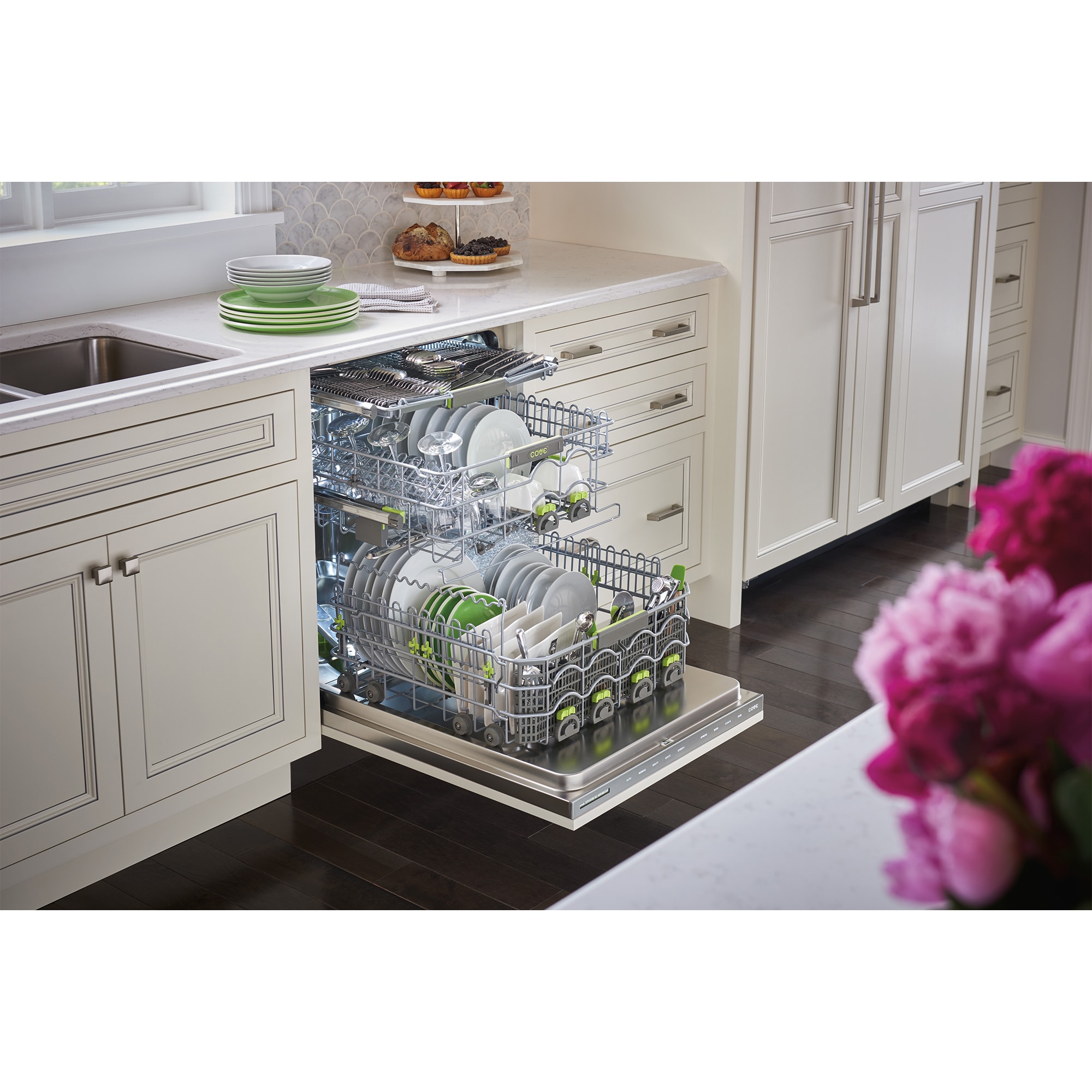 Cove 24 in. Top Control Smart Dishwasher with 41 dBa Sound Level & 3rd-Rack - Custom Panel Ready, , hires