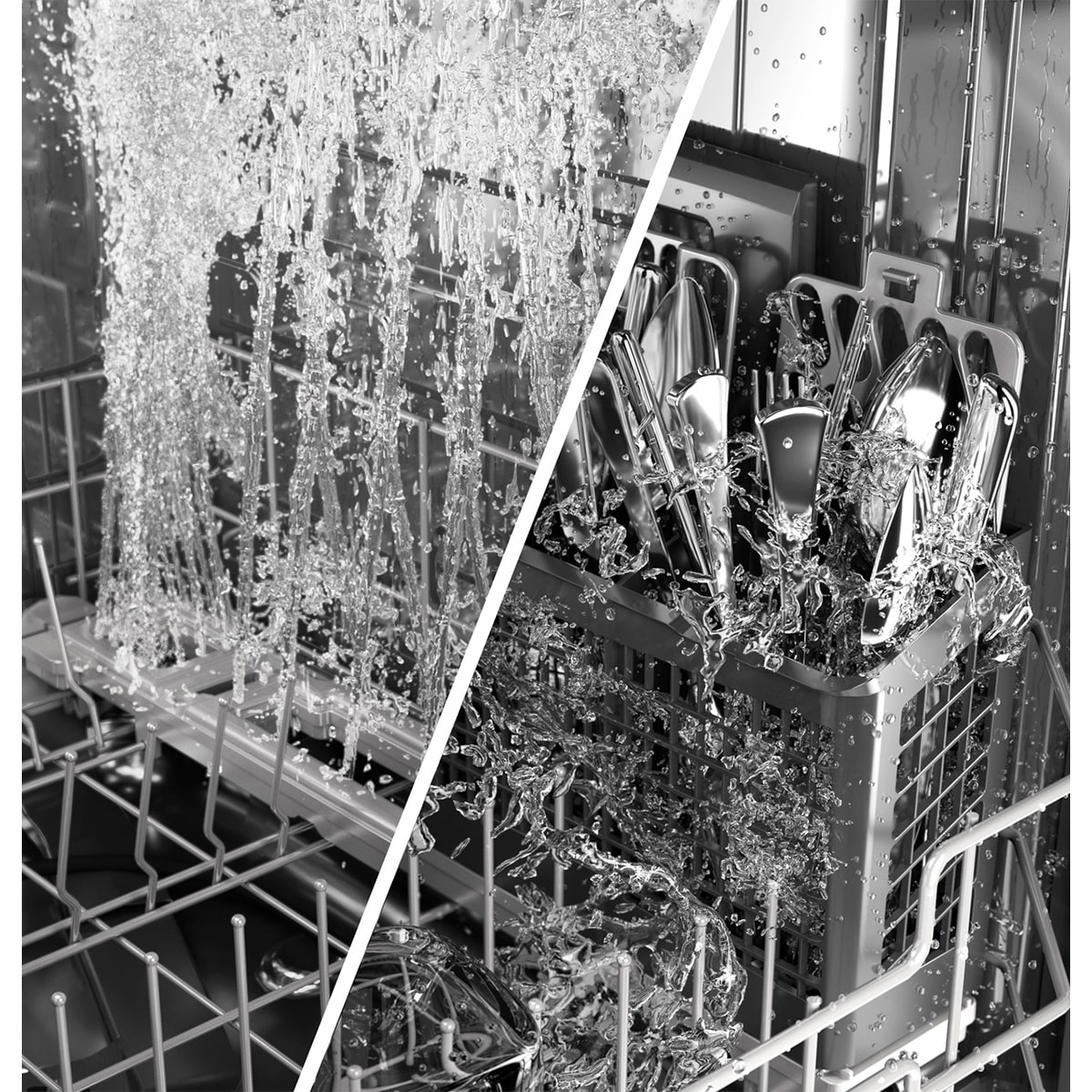 GE 24 in. Top Control Flush-Mount Dishwasher with 45 dBa Sound Level, 3rd-Rack & Dry Boost - White, White, hires