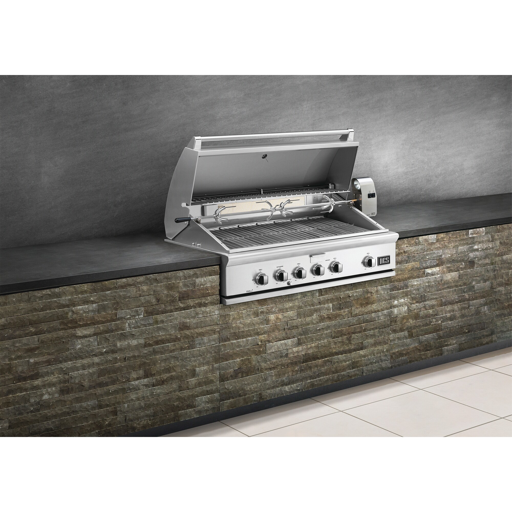 DCS Series 7 48 in. 4-Burner Built-In Liquid Propane Gas Grill with Rotisserie & Smoke Box - Stainless Steel, , hires