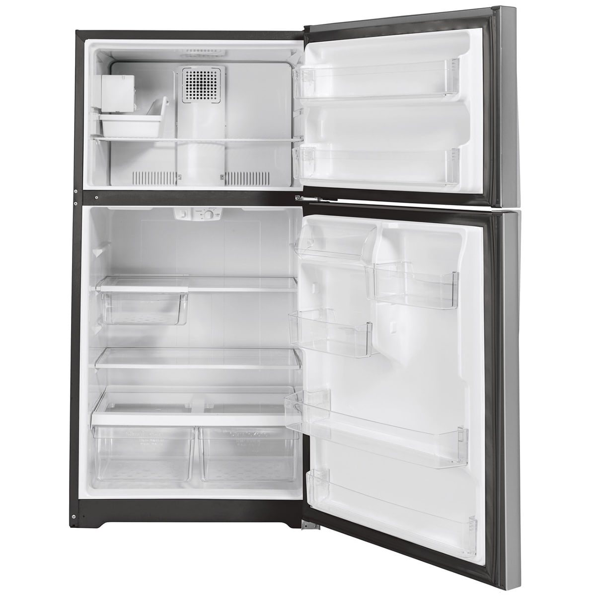GE 30 in. 19.2 cu. ft. Top Freezer Refrigerator with Ice Maker - Stainless Steel, , hires