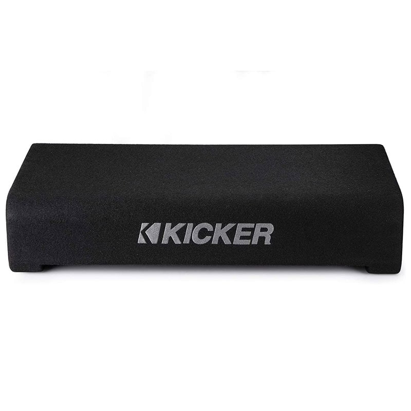 Kicker Down Firing Shallow Mount 10" Subwoofer Box, , hires