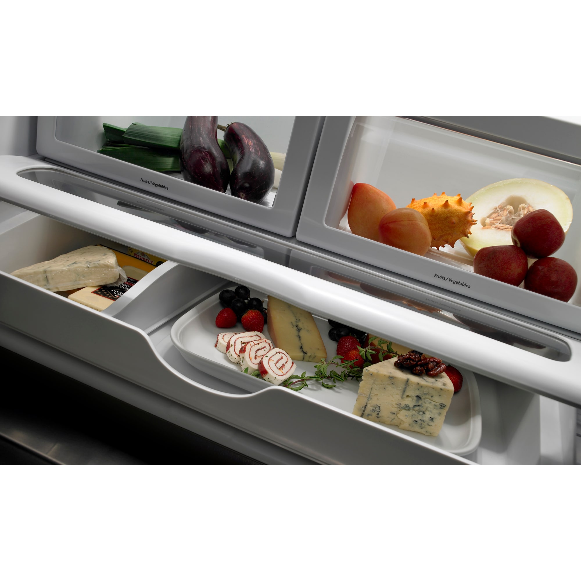 JennAir 36 in. 21.9 cu. ft. Counter Depth French Door Refrigerator with