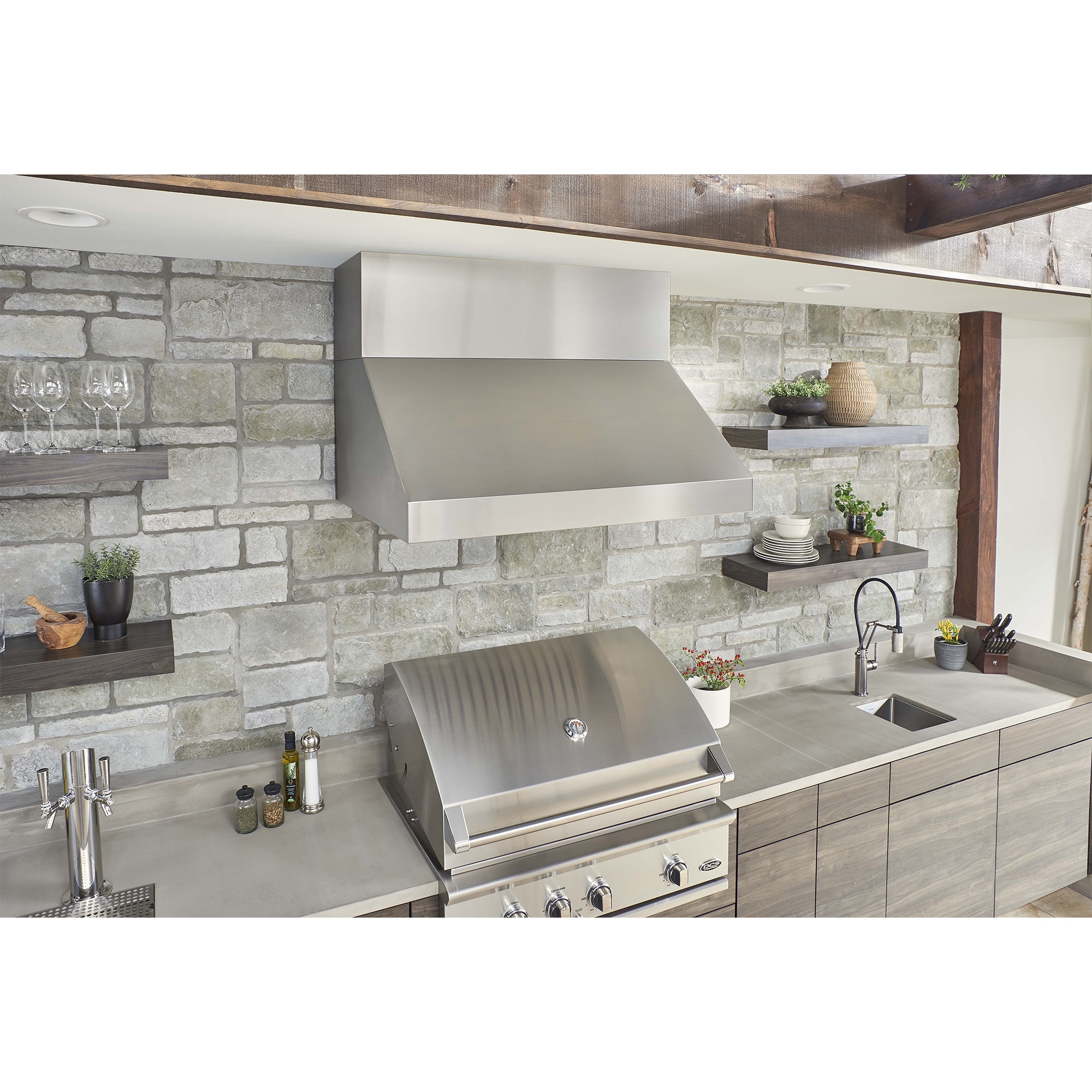 Zephyr Cypress Series 54 in. Ducted Canopy Pro Style Style Range Hood with 1200 CFM, 3 Fan Speeds & 4 LED Lights - Stainless Steel, , hires