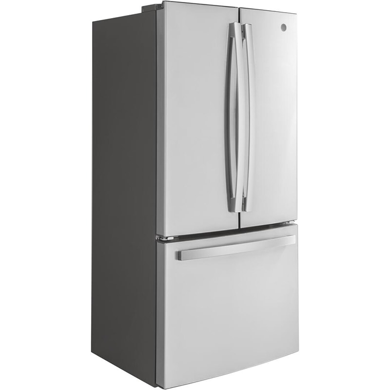 GE 33 in. 18.6 cu. ft. Counter Depth French Door Refrigerator with Internal Water Dispenser - Fingerprint Resistant Stainless, Fingerprint Resistant Stainless, hires