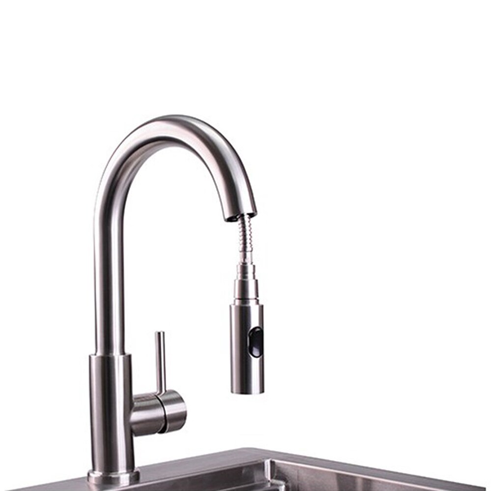 Lynx Professional Gooseneck Pull Down Faucet - Stainless Steel, , hires