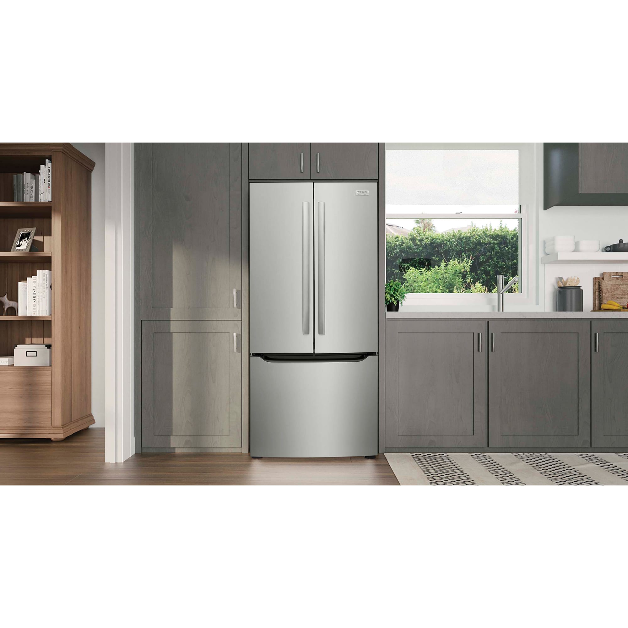 Frigidaire Gallery 30 in. 20 cu. ft. French Door Refrigerator with Internal Water Dispenser - Stainless Steel, , hires
