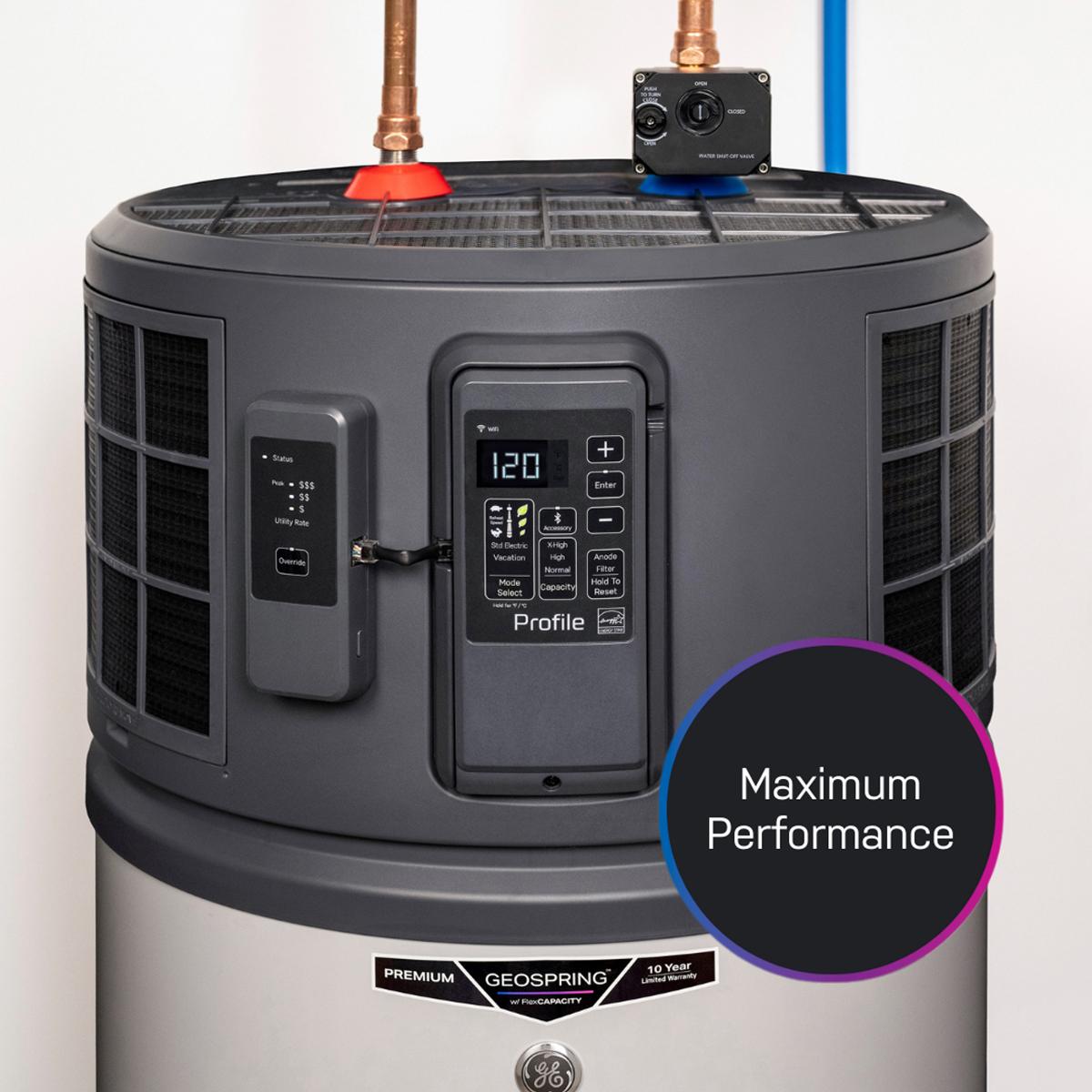 GE Profile Geospring Smart Electric 50 Gallon Tall Water Heater with 10-Year Parts Warranty, , hires