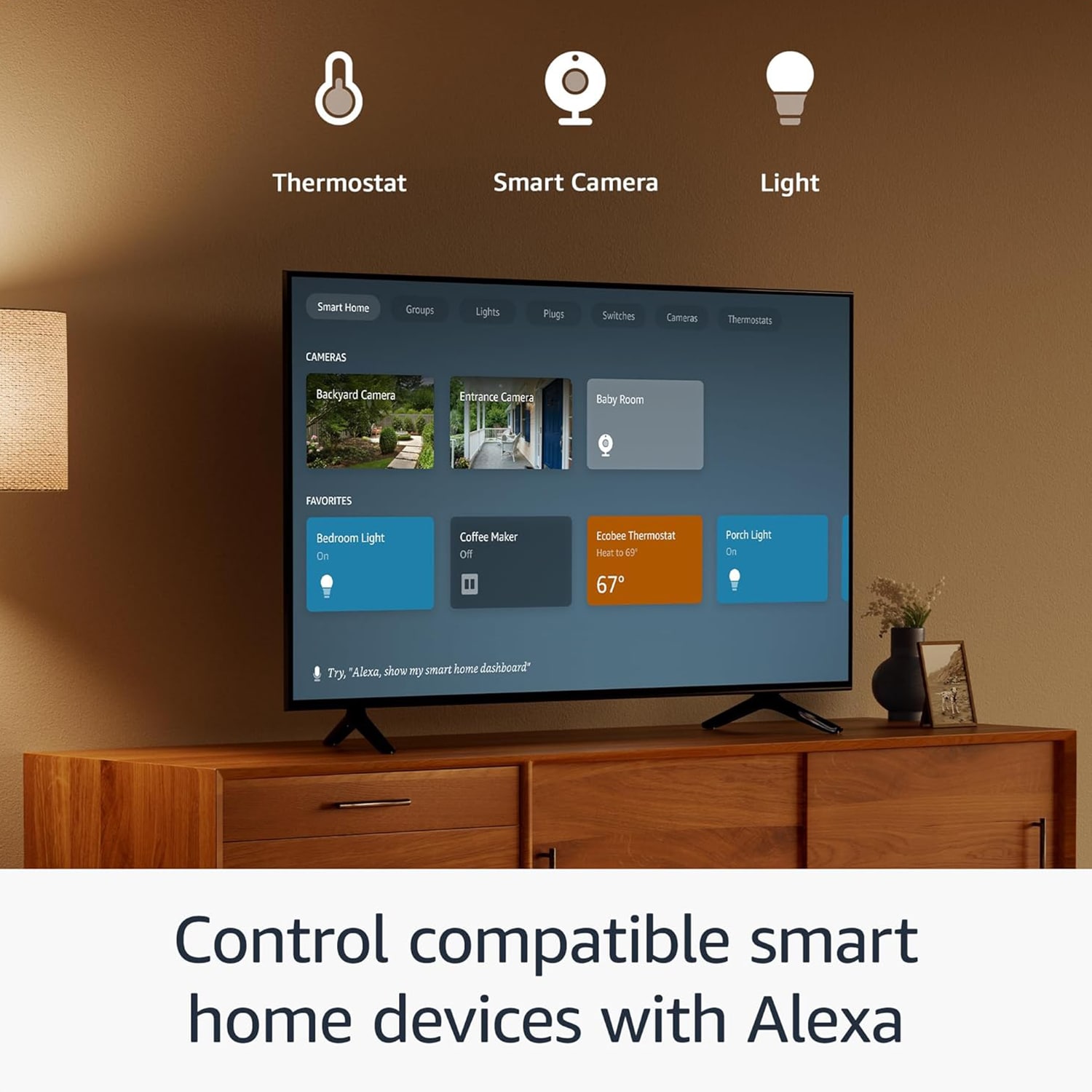Amazon - Fire TV Stick HD, free and live TV, Alexa Voice Remote, smart home controls, HD streaming - Black, , hires