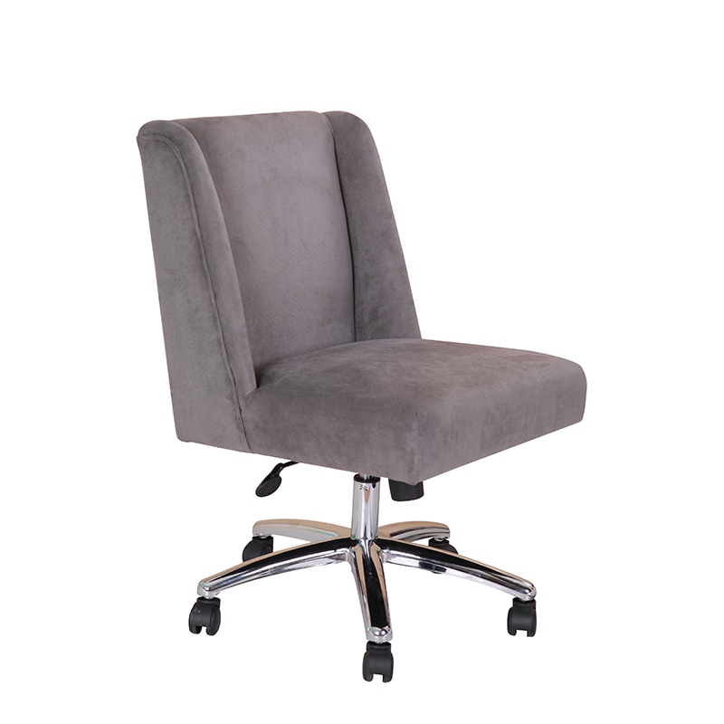 Boss Decorative Velvet Task Chair - Charcoal Grey (B586C-CV)