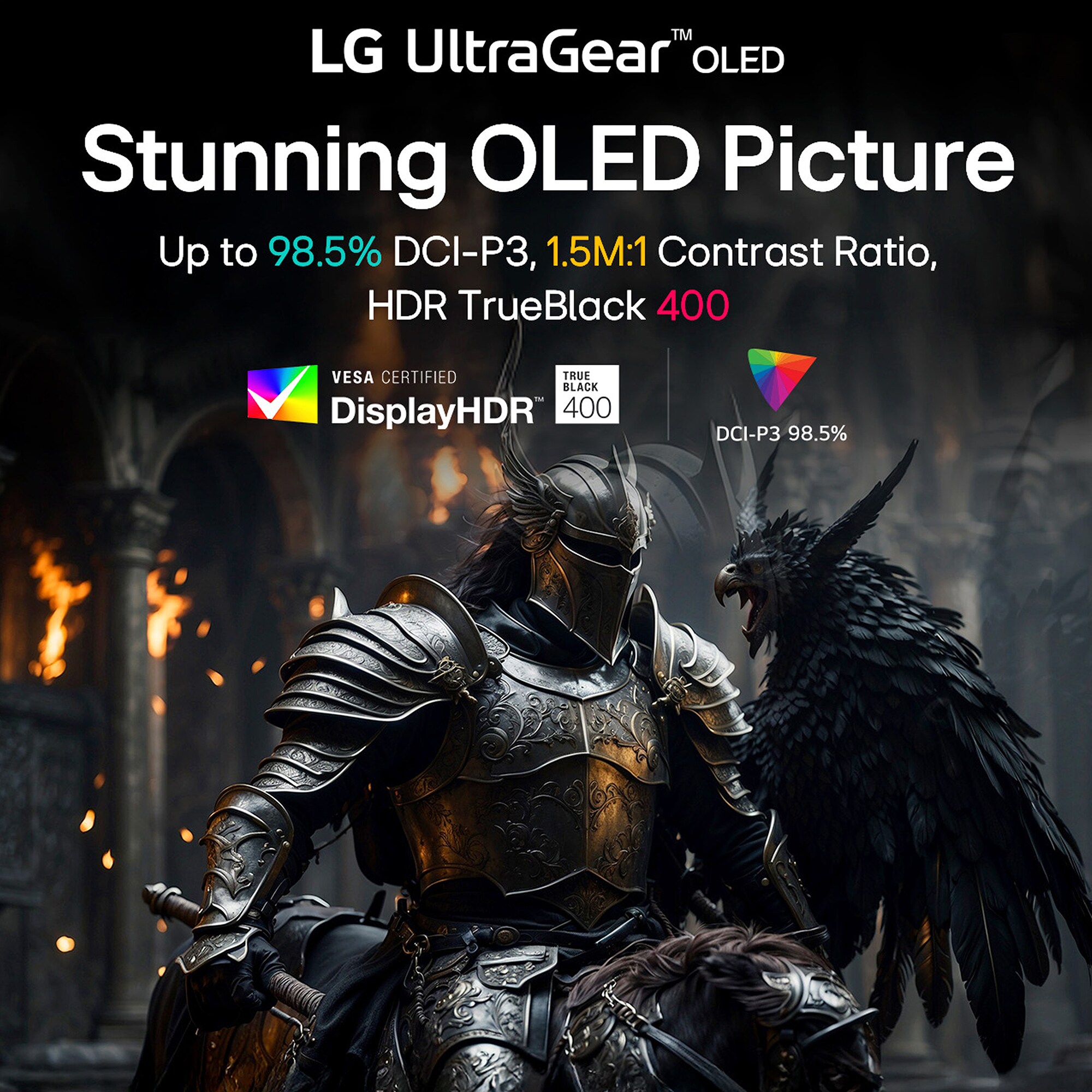 LG UltraGear 45 in. OLED Dual Mode (5K2K WUHD 165Hz, WFHD 330Hz) 0.03ms G-Sync/FreeSync Premium Pro Gaming Monitor - Black, , hires