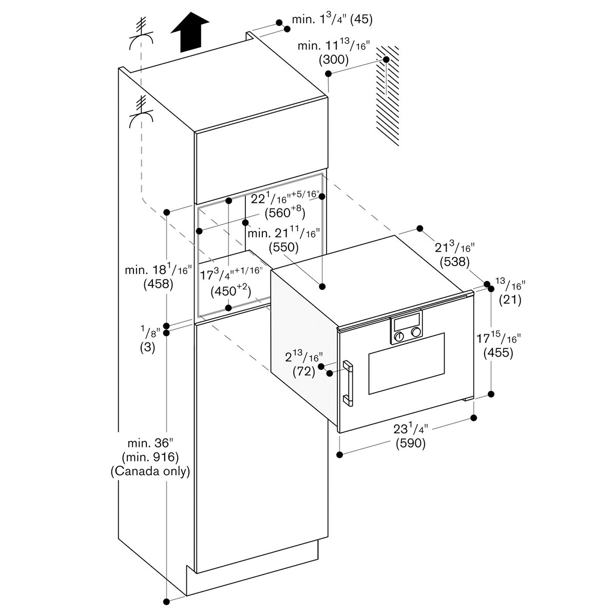 Gaggenau 200 Series 24 in. 1.3 cu. ft. Electric Single Wall Oven with Standard Convection - Stainless Steel, , hires