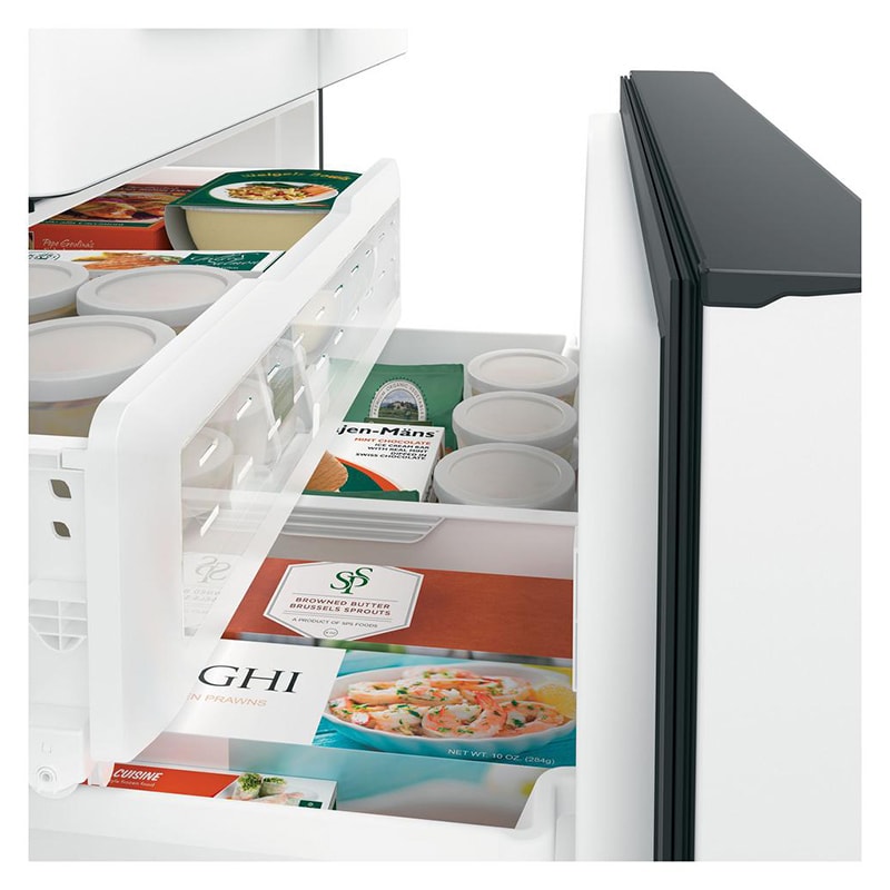 Cafe 36 in. 27.8 cu. ft. Smart French Door Refrigerator with Ice & Water Dispenser - Matte White, Matte White, hires