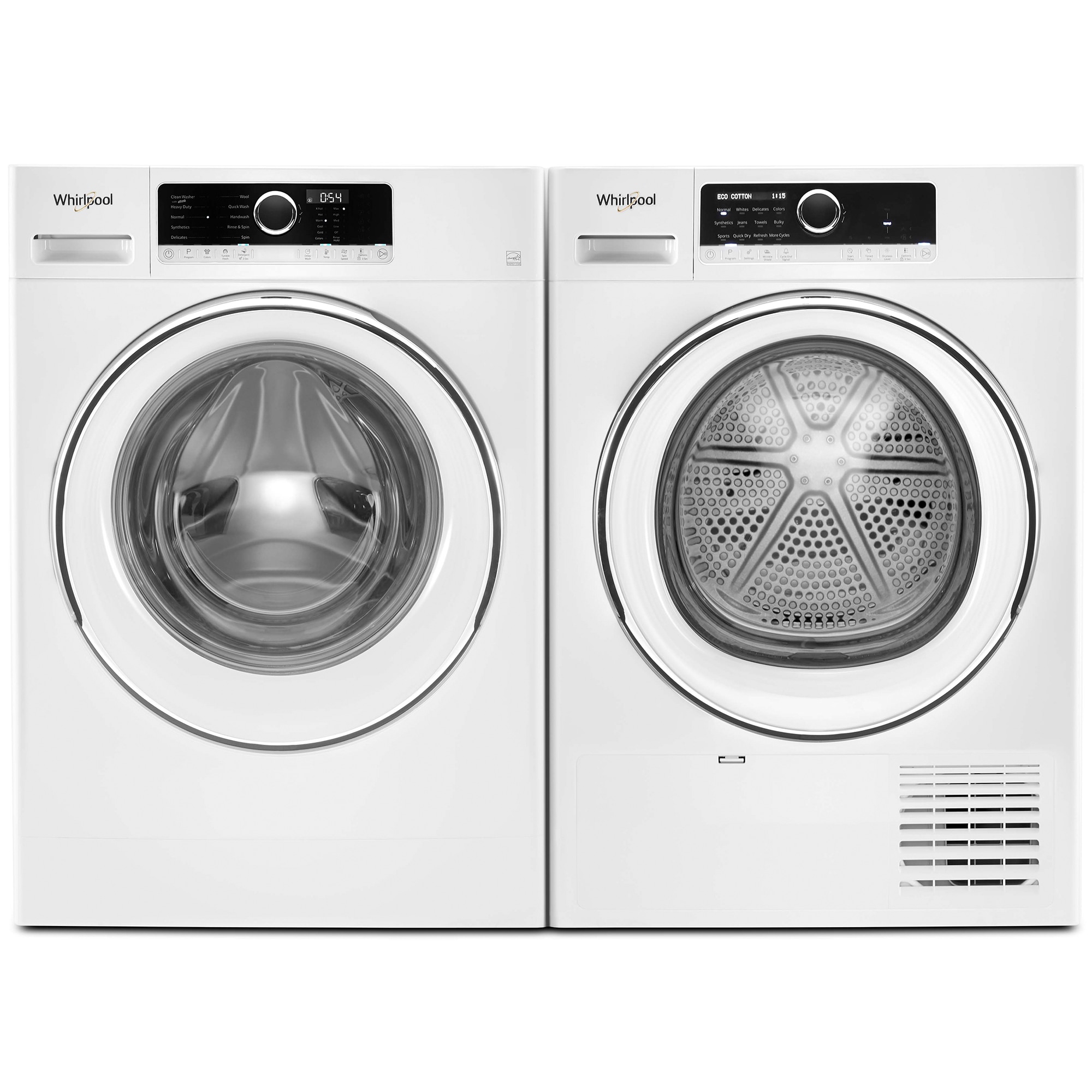 Whirlpool 24 in. 4.3 cu. ft. Ventless Electric Dryer with Delicate Cycle for Small Spaces - White, , hires