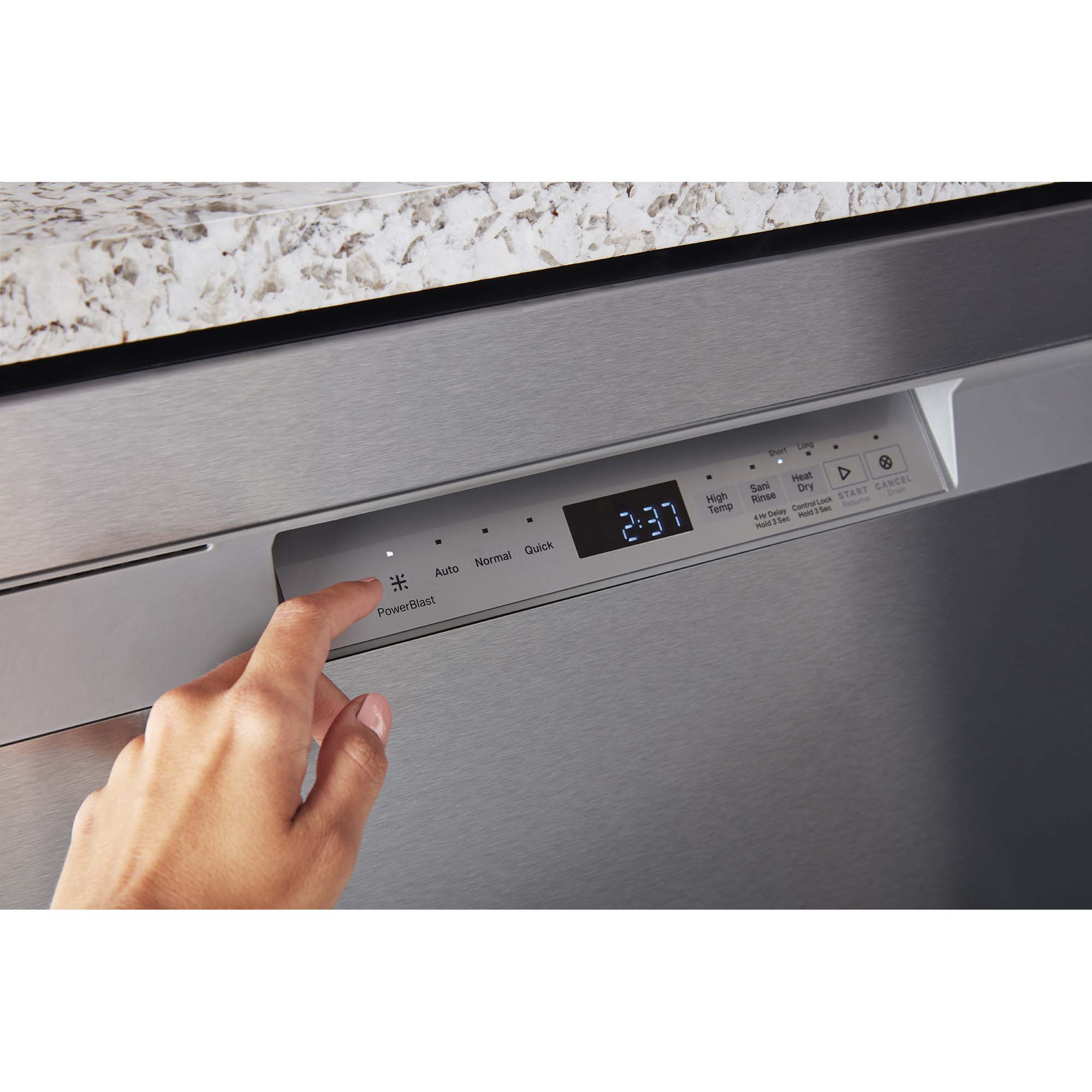Maytag 24 in. Front Control Dishwasher with 50 dBa Sound Level & Pocket - Fingerprint Resistant Stainless, Fingerprint Resistant Stainless, hires