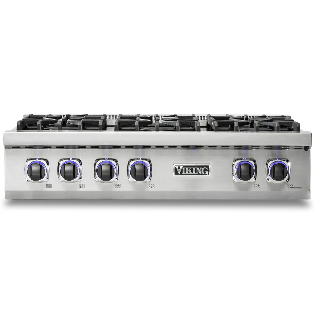 Viking 36 in. 6-Burner Natural Gas Rangetop with Simmer Burner & Power Burner - Stainless Steel, , hires
