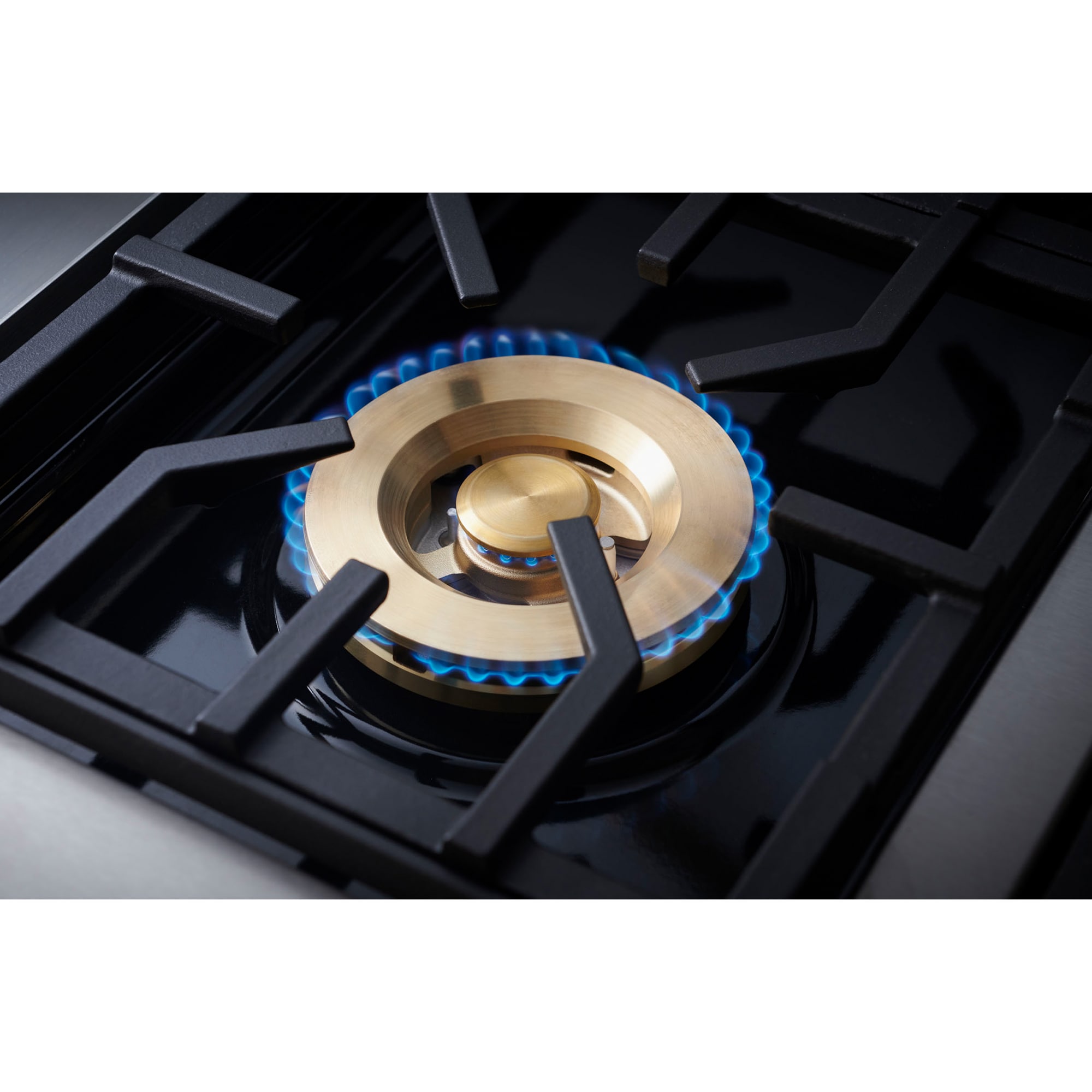 Monogram Statement Series 36 in. 5.7 cu. ft. Smart Air Fry True European Convection Dual Fuel Range with 4 Sealed Burners & Griddle - Stainless Steel, , hires