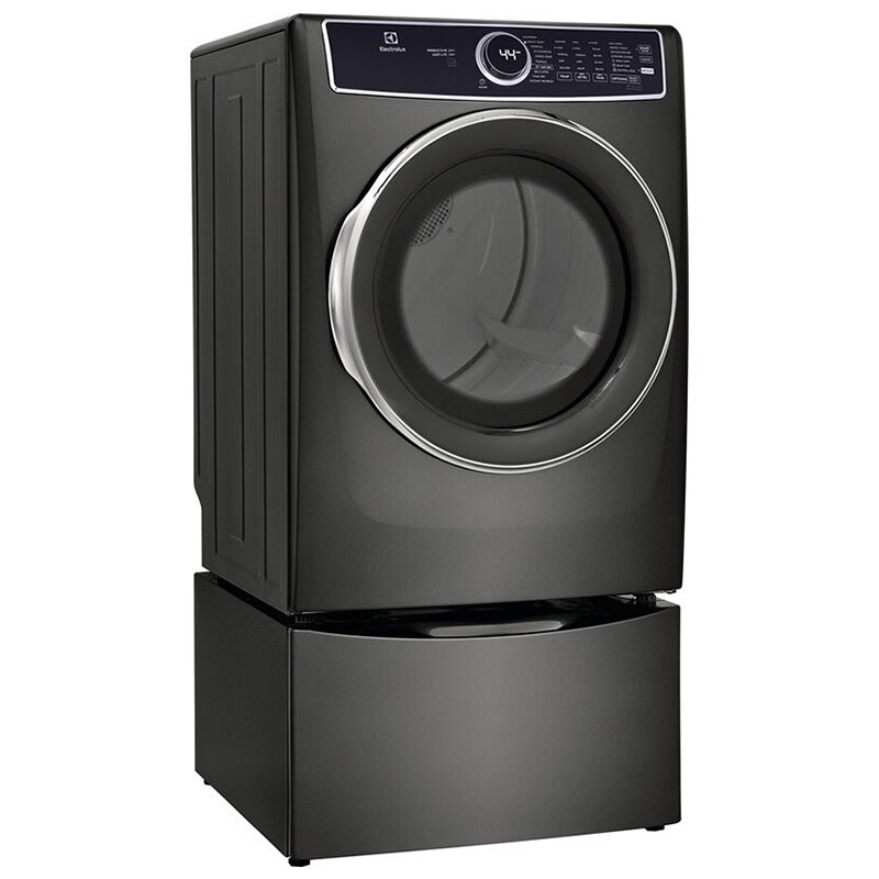 Electrolux 500 Series 27 in. 8.0 cu. ft. Stackable Electric Dryer with Predictive Dry, Instant Refresh, Perfect Steam & Sanitize Cycle - Titanium, Titanium, hires