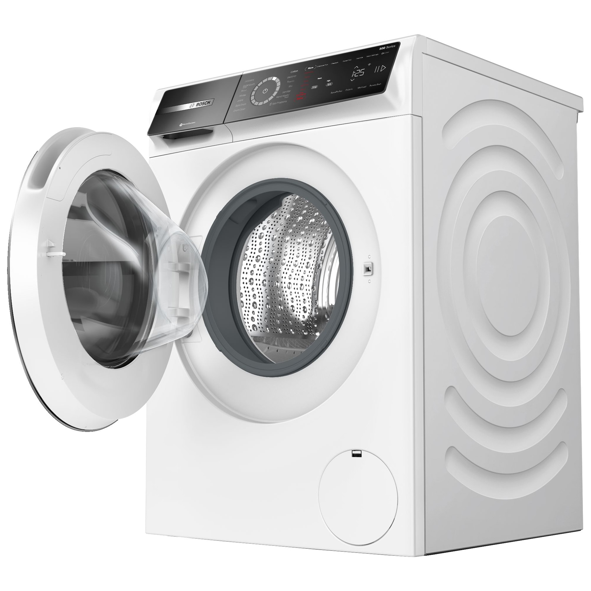 Bosch 500 Series 24 in. 2.4 cu. ft. Smart Stackable Front Load Washer with Sanitize Cycle - White, , hires