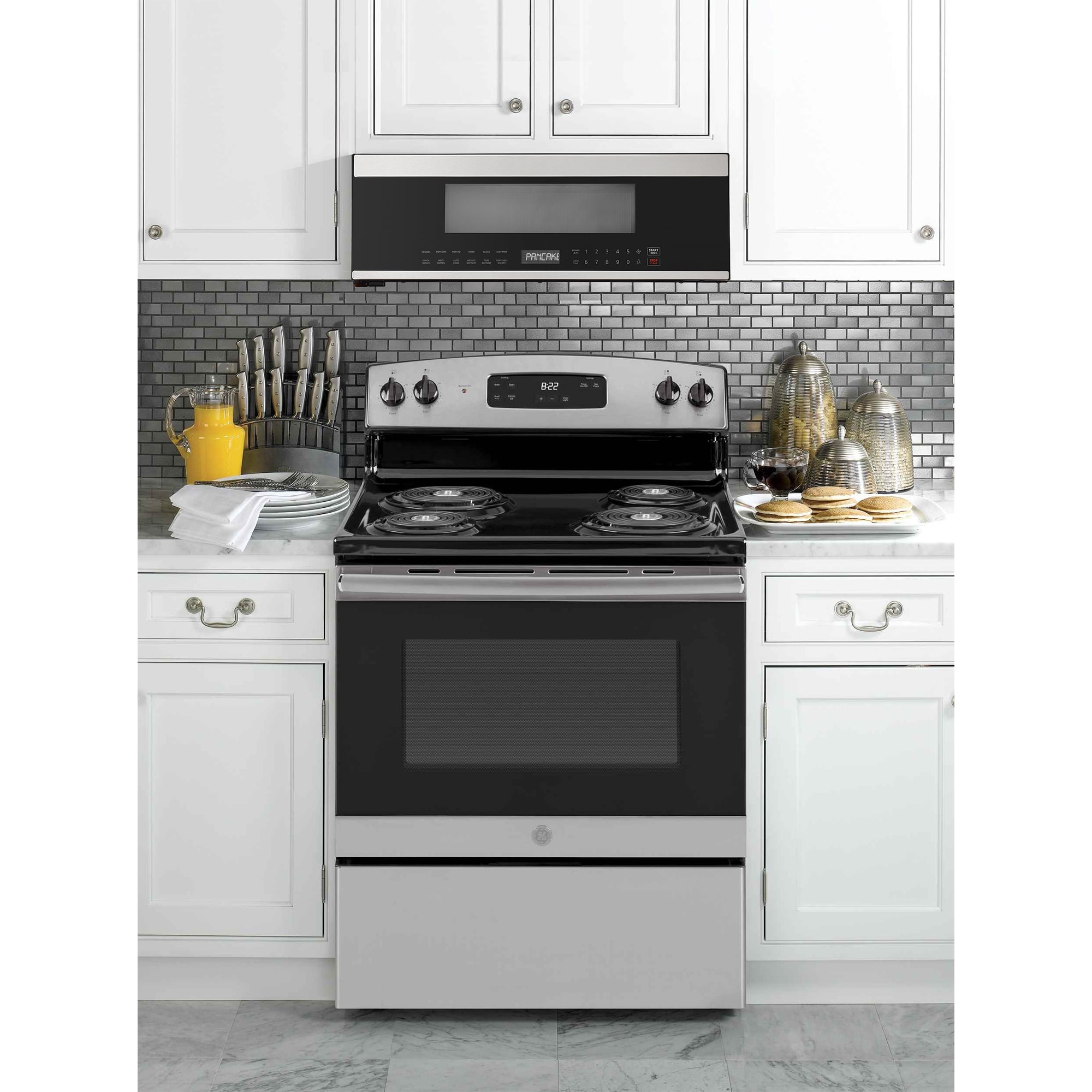XO 30 in. 1.2 cu. ft. 1000W Low Profile Over-the-Range Microwave with 400 CFM & Sensor Cooking - Stainless Steel, , hires