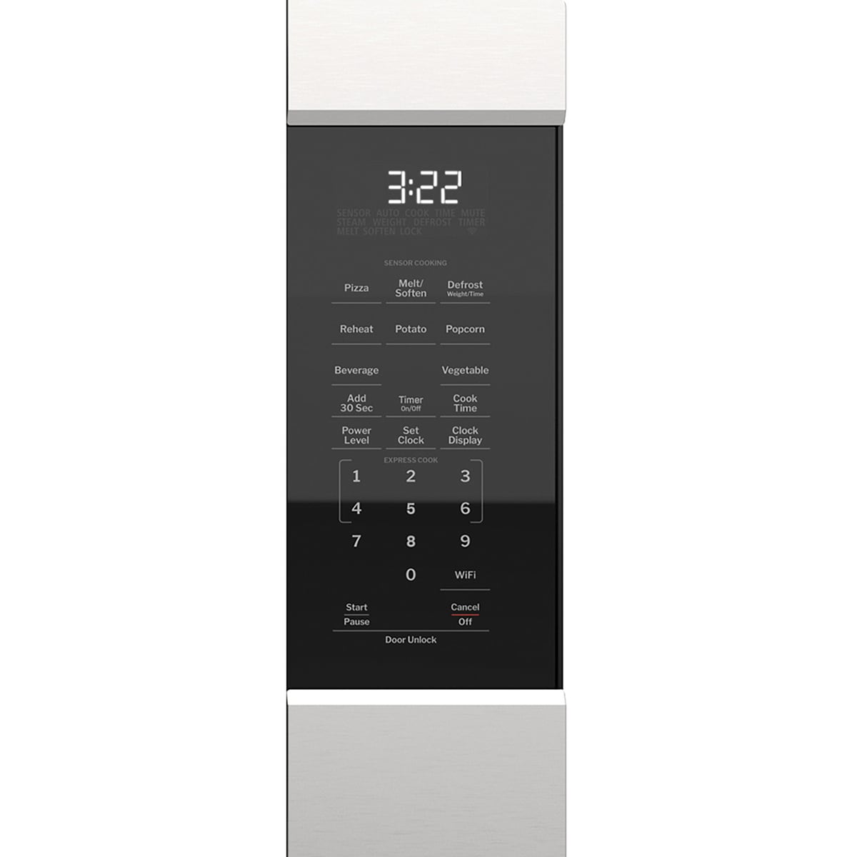 GE 24 in. 2.2 cu. ft. 1100W Smart Countertop Microwave with Sensor Cooking - Stainless Steel, , hires