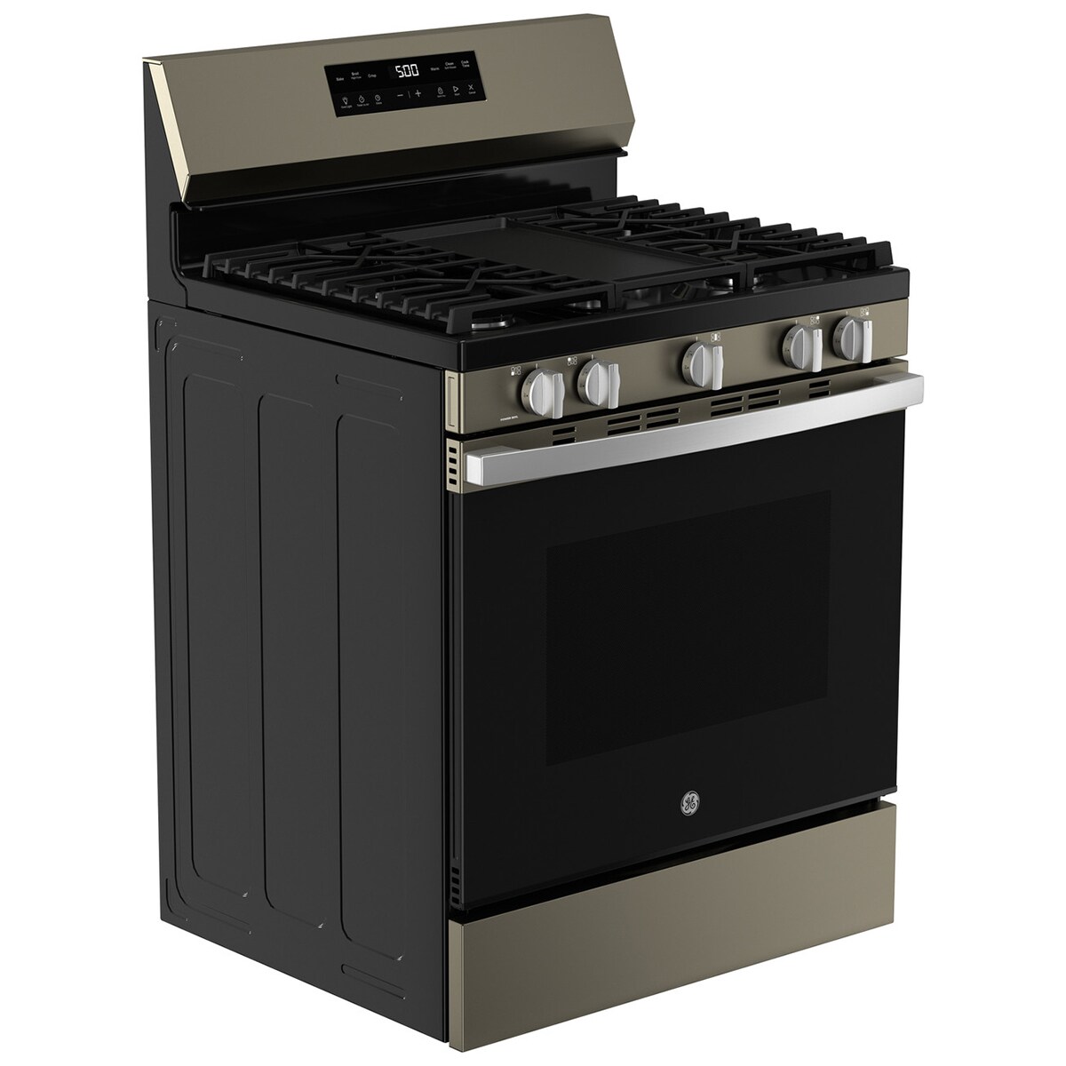 GE 500 Series 30 in. 5.3 cu. ft. Gas Range with 5 Sealed Burners & Griddle - Fingerprint Resistant Slate, , hires