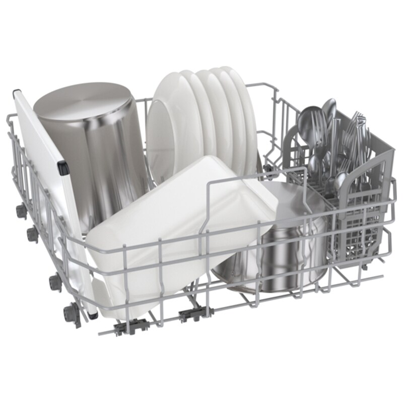Bosch 300 Series 24 in. Front Control Smart Dishwasher with 46 dBa Sound Level, 3rd-Rack, PureDry & Pocket - White, , hires