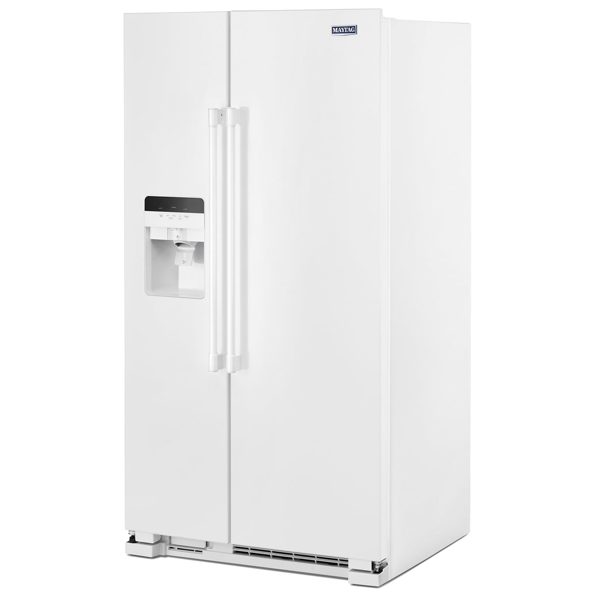 Maytag 36 in. 24.5 cu. ft. Side by Side Refrigerator with Ice & Water Dispenser - White, White, hires