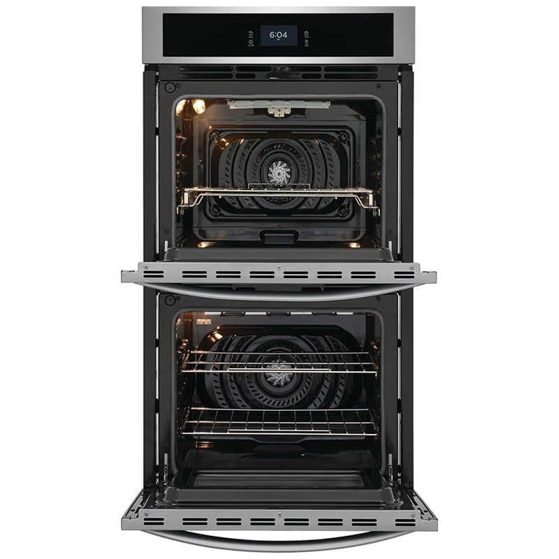 Frigidaire 27 in. 7.6 cu. ft. Top Control Electric Double Wall Oven with Standard Convection - Stainless Steel, Stainless Steel, hires