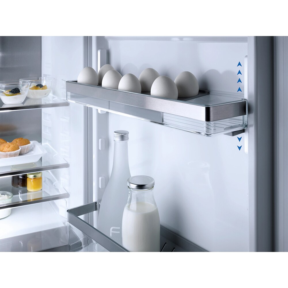 Miele 24 in. 8.7 cu. ft. Built-In Smart Counter Depth Bottom Freezer Refrigerator with Ice Maker - Stainless Steel, , hires