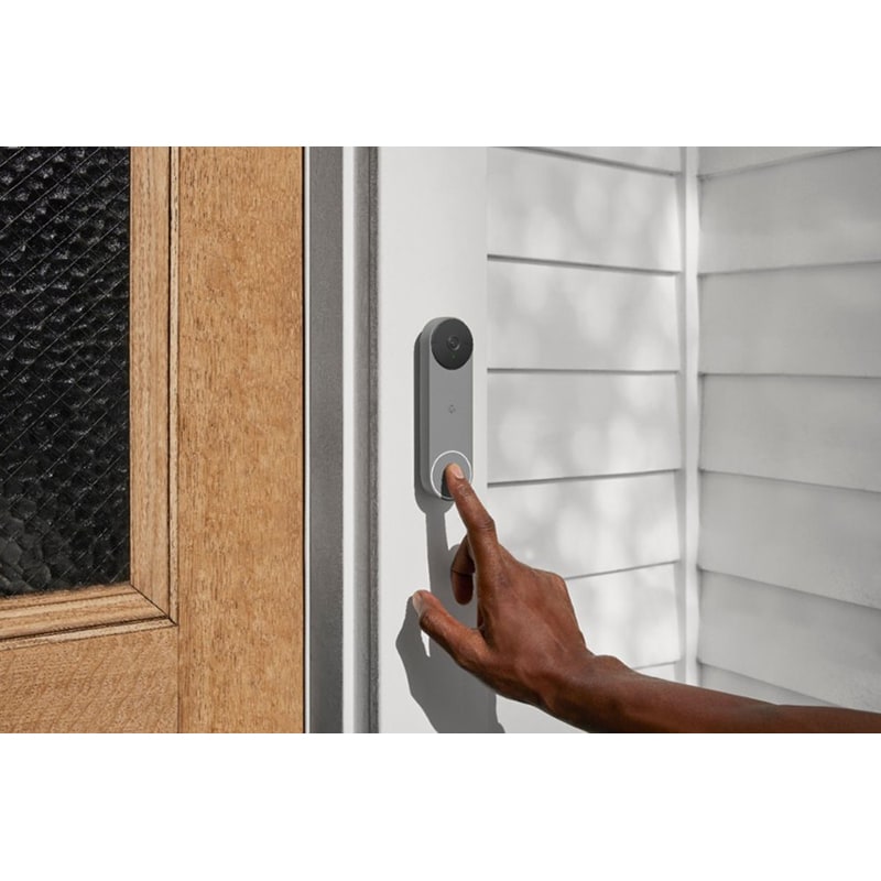 Google Nest Battery Powered 1080p Video Doorbell - Ash, , hires