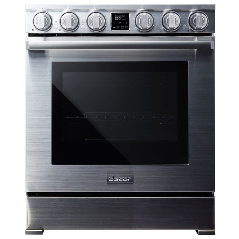 Dacor 30 in. 6.3 cu. ft. Smart Air Fry Dual Convection Electric Range with 3 Induction Burners Silver Stainless, , hires