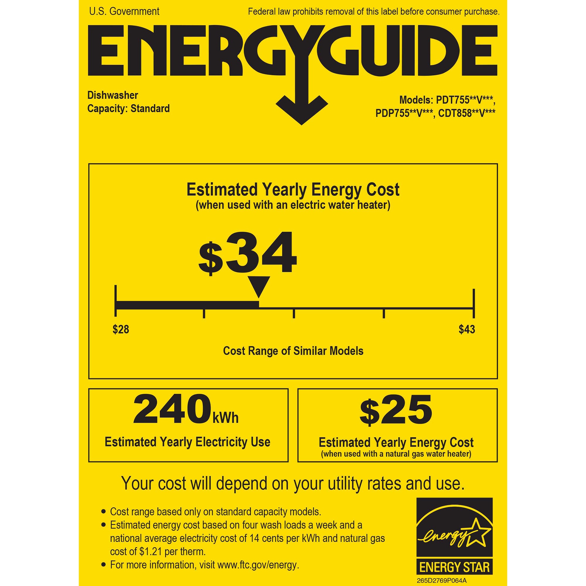 GE Profile 24 in. Top Control Flush-Mount Smart Dishwasher with 42 dBa Sound Level, 3rd-Rack, Twin Turbo Dry Boost & Pocket Handle - Fingerprint resistant Black Stainless, , hires