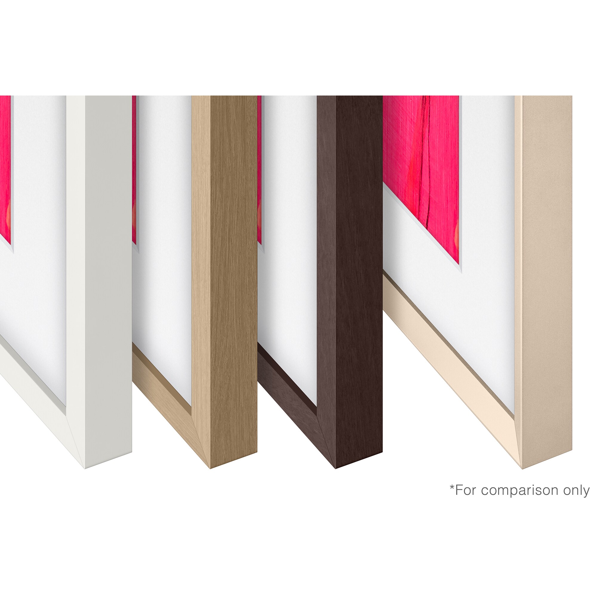 Samsung The Frame 85" Customizable Bezel - Modern Teak Compatible with 2021 - 2025 Frame TVs and 2025 Frame Pro TVs, , hires
