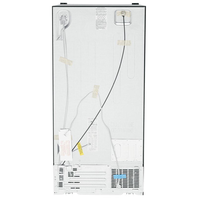 GE 33 in. 23.0 cu. ft. Energy Star Side-by-Side Refrigerator with External Ice & Water Dispenser - Black, Black, hires