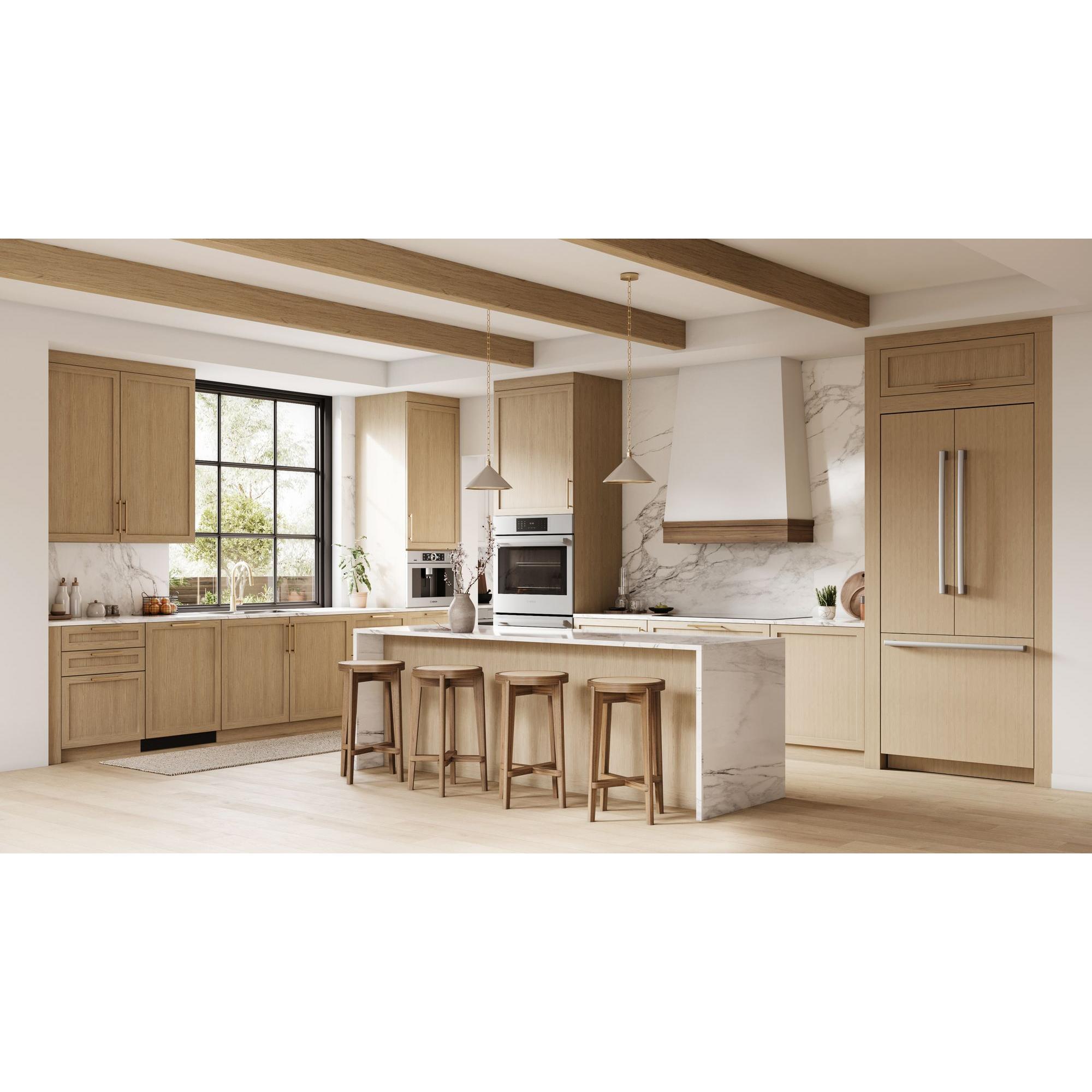 Bosch Benchmark Series 36 in. 20.1 cu. ft. Built-In Smart Counter Depth French Door Refrigerator with Internal Water Dispenser - Custom Panel Ready, , hires