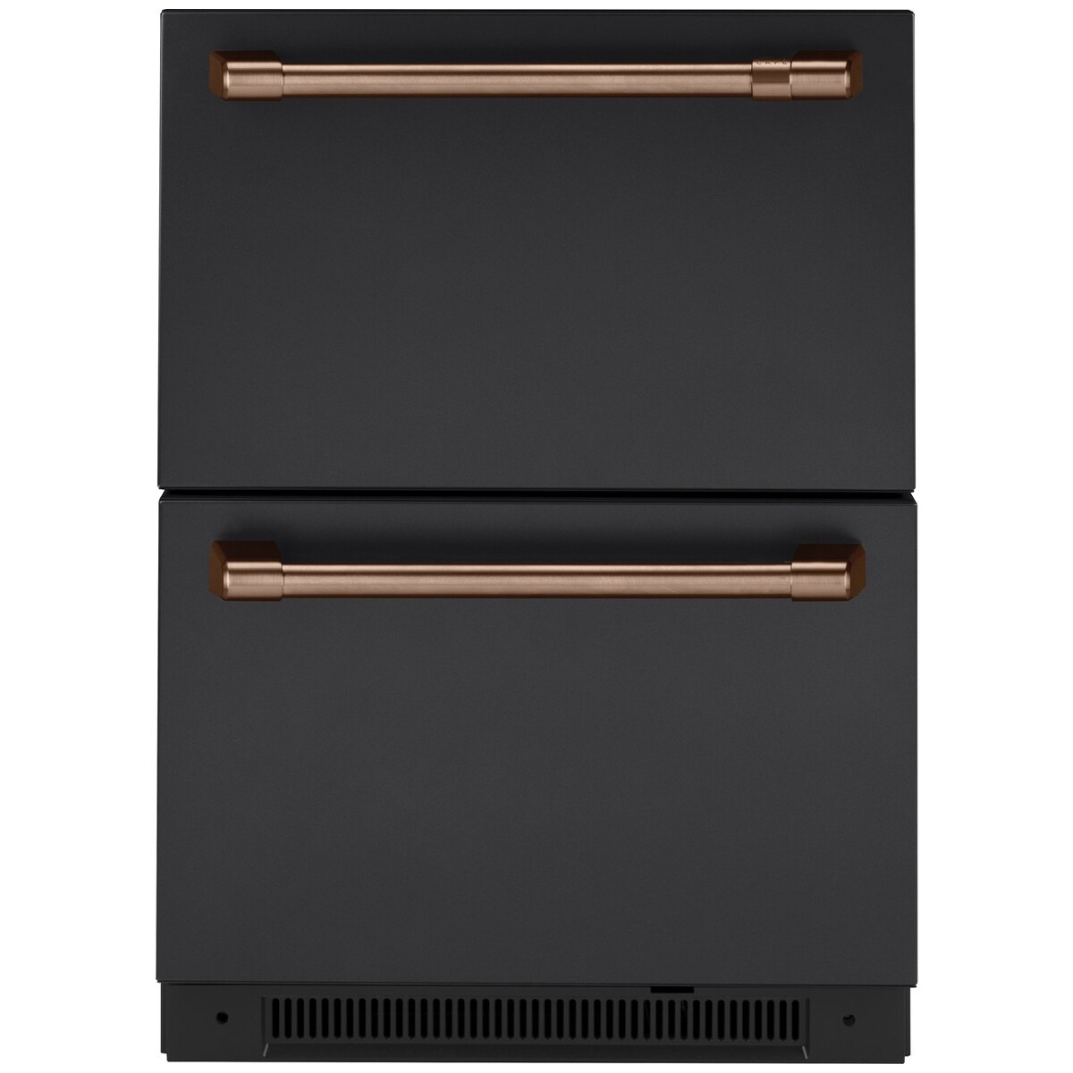 Cafe 24 in. 5.7 cu. ft. Double Refrigerator Drawers - Matte Black, Matte Black, hires
