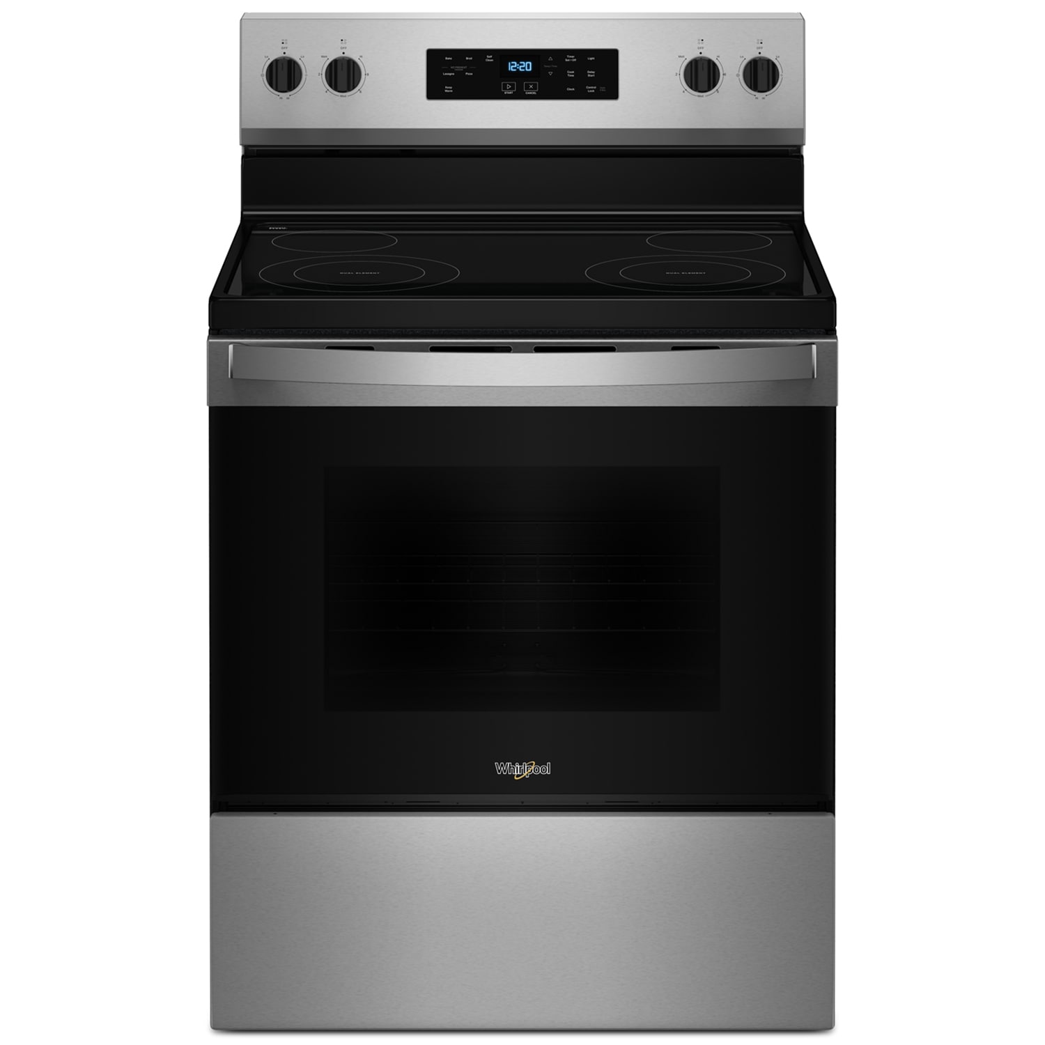Whirlpool 30 in. 5.3 cu. ft. Electric Range with Radiant Burners - Stainless Steel, Stainless Steel, hires