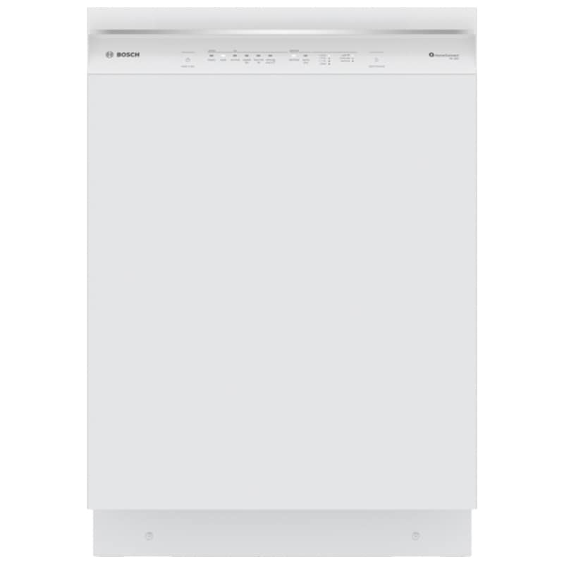 Bosch 300 Series 24 in. Front Control Smart Dishwasher with 46 dBa Sound Level, 3rd-Rack, PureDry & Pocket - White, , hires