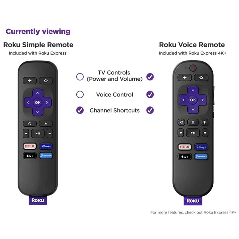 Roku Express (New, 2022) HD Streaming Device with Simple Remote (no TV controls), , hires