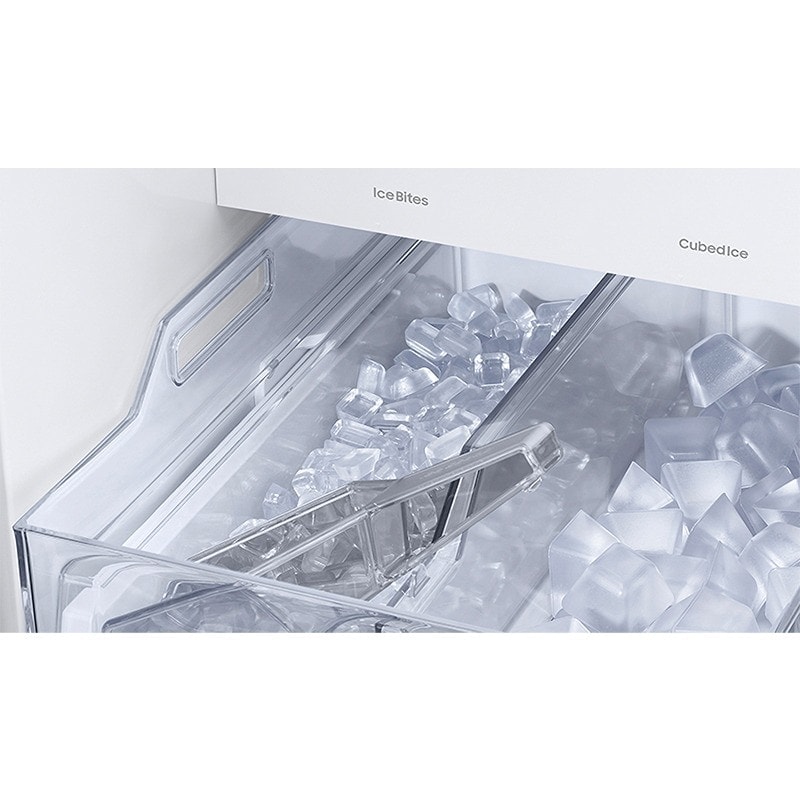 Samsung Bespoke 36 in. 28.0 cu. ft. Smart Side-by-Side Refrigerator with Internal Water Dispenser - White Glass, White Glass, hires