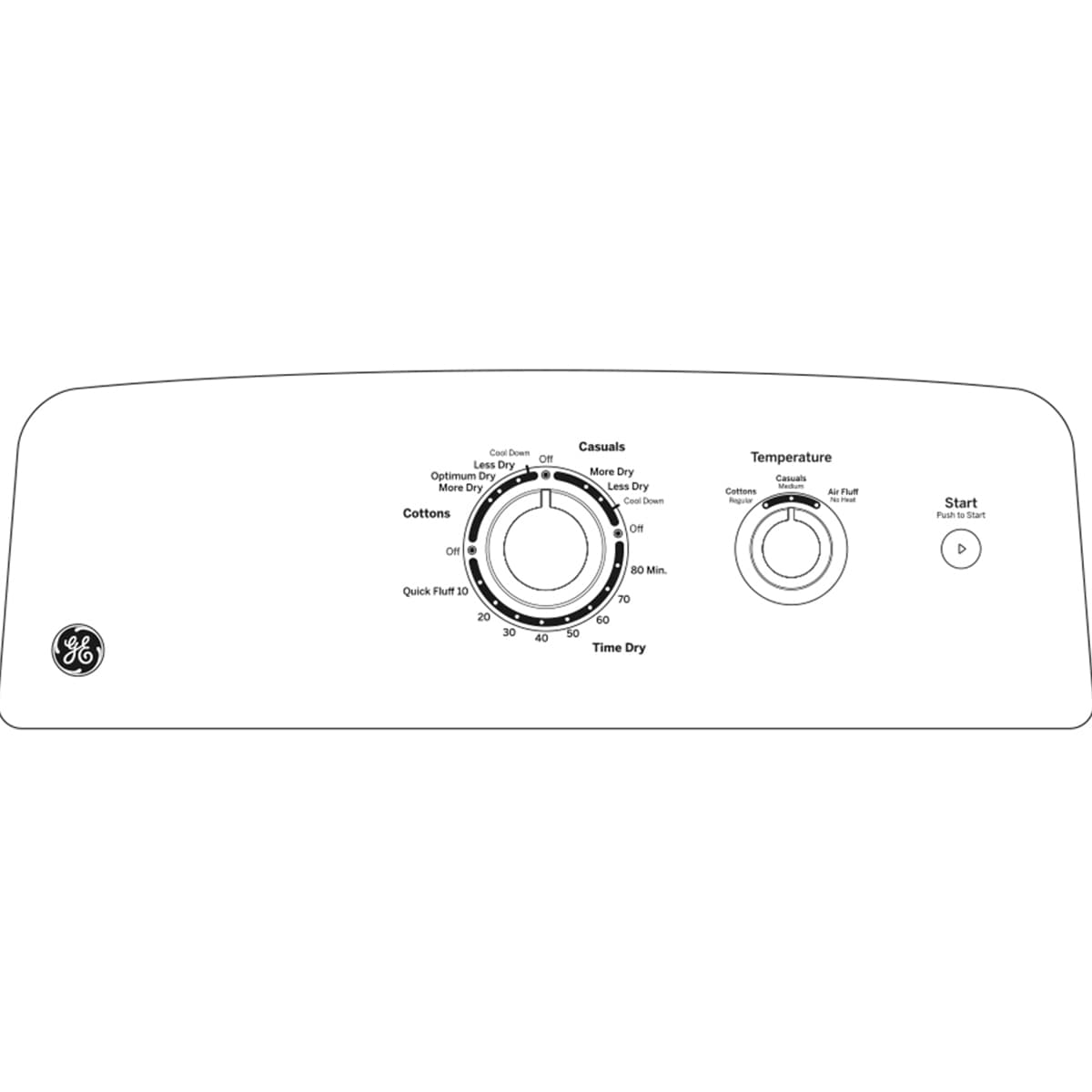 GE 27 in. 6.2 cu. ft. Gas Dryer - White, , hires