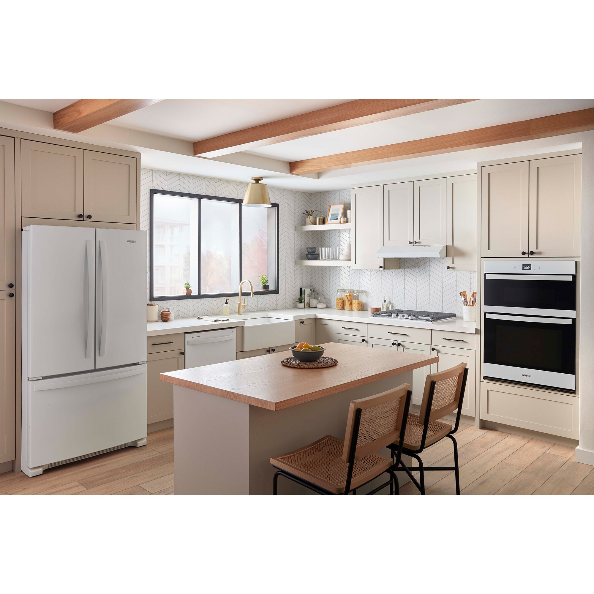 Whirlpool 27 in. 5.7 cu. ft. Smart Electric Microwave/Wall Oven Combo with Standard Convection & Sensor Cooking - White, , hires