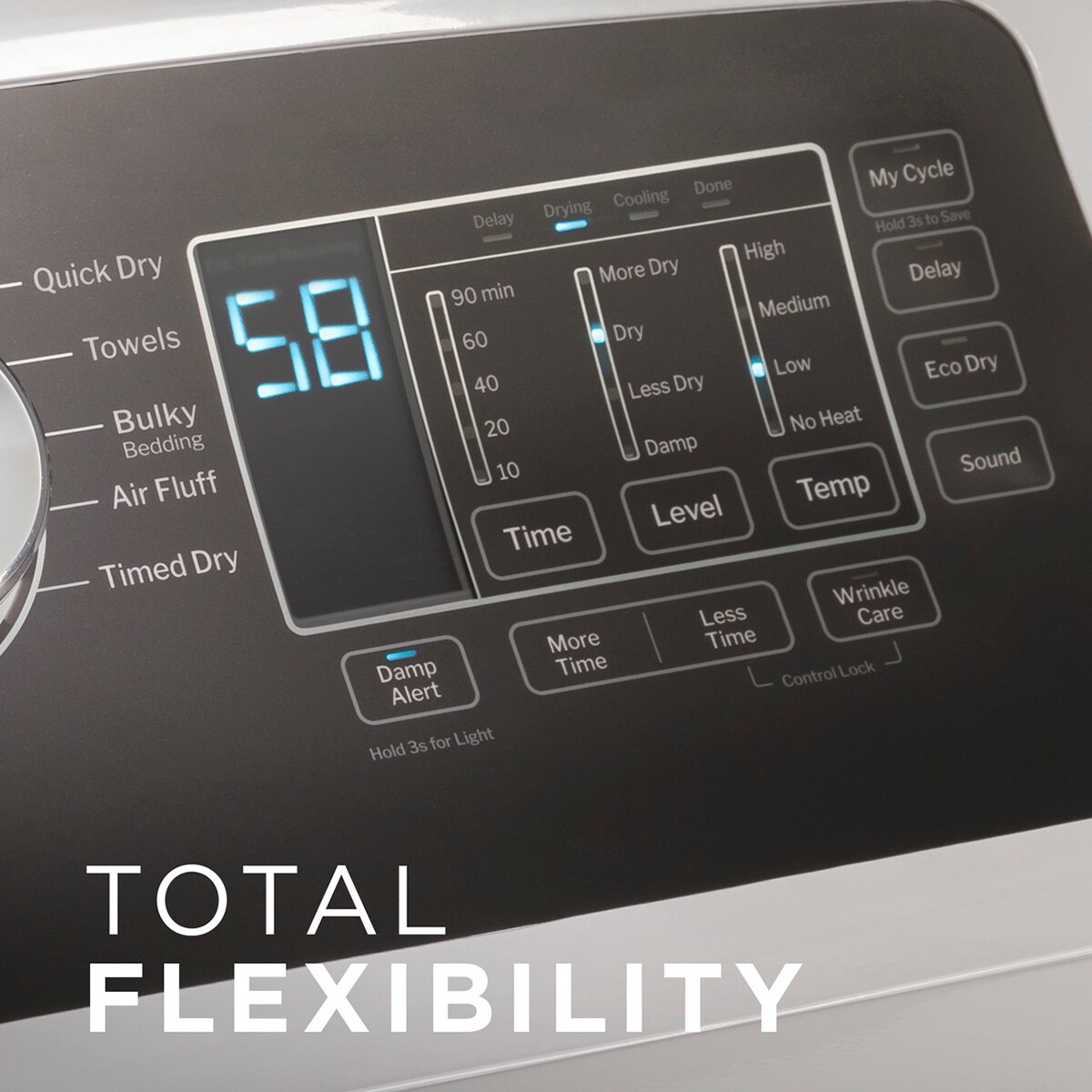 GE 27 in. 7.4 cu. ft. Gas Dryer with Sanitize Cycle & Sensor Dry - White, , hires