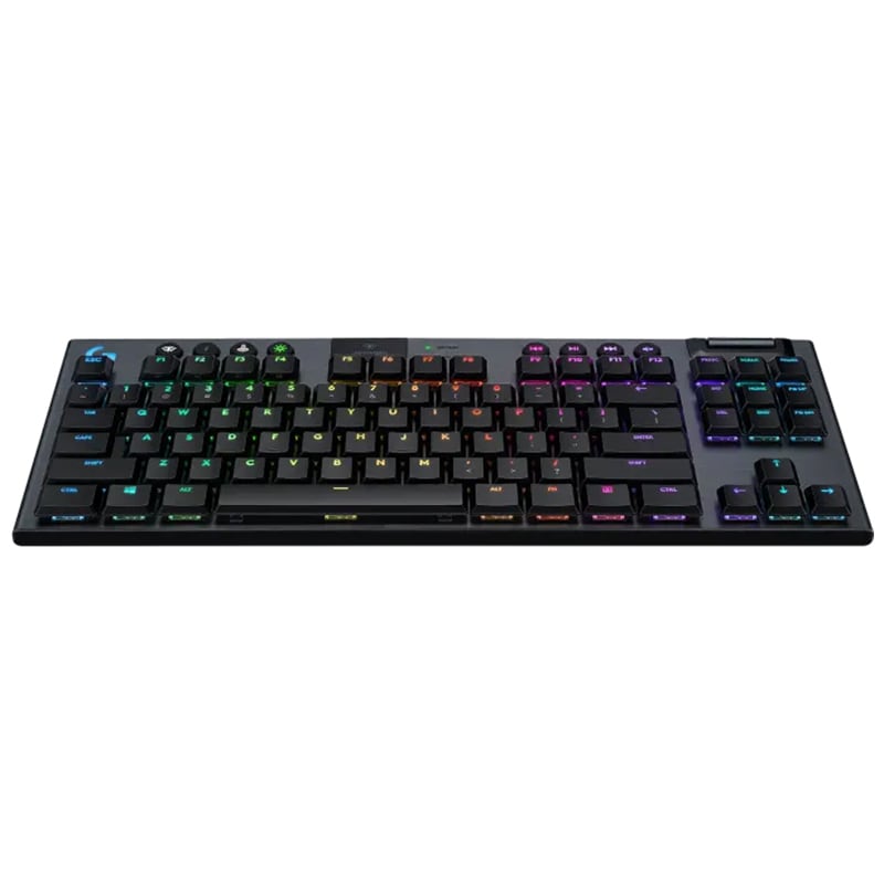 Logitech G915 TKL Tenkeyless Lightspeed Wireless RGB Mechanical Gaming Keyboard - Carbon, , hires