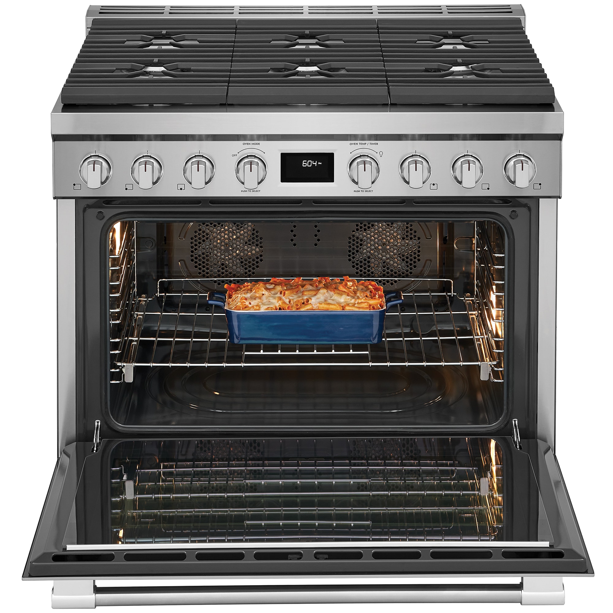 Frigidaire Professional 36 in. 4.4 cu. ft. Dual Convection Dual Fuel Range with 6 Sealed Burners - Stainless Steel, , hires