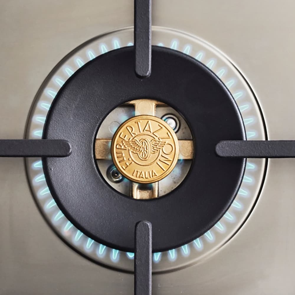 Bertazzoni Master Series 36 in. 5.7 cu. ft. Air Fry Dual Convection Dual Fuel Range with 6 Sealed Burners & Griddle - Stainless Steel, , hires