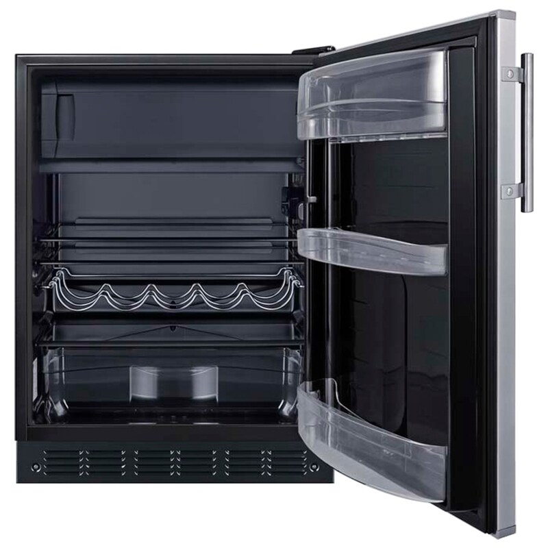 Summit 24 in. 5.0 cu. ft. Undercounter Refrigerator - Stainless Steel, , hires